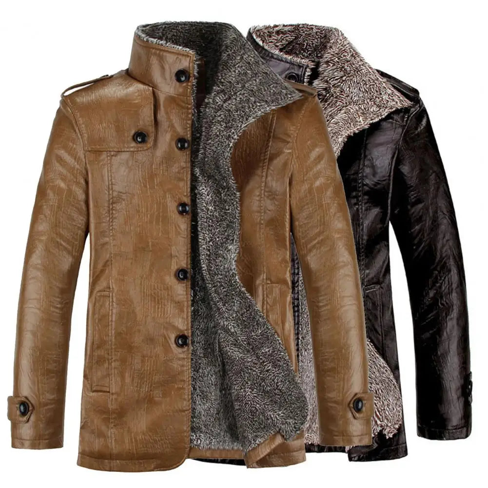 Winter Faux Leather Jacket