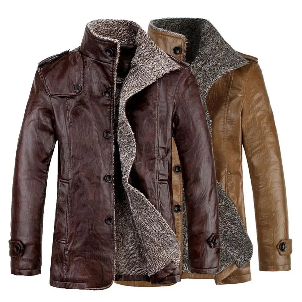 Winter Faux Leather Jacket