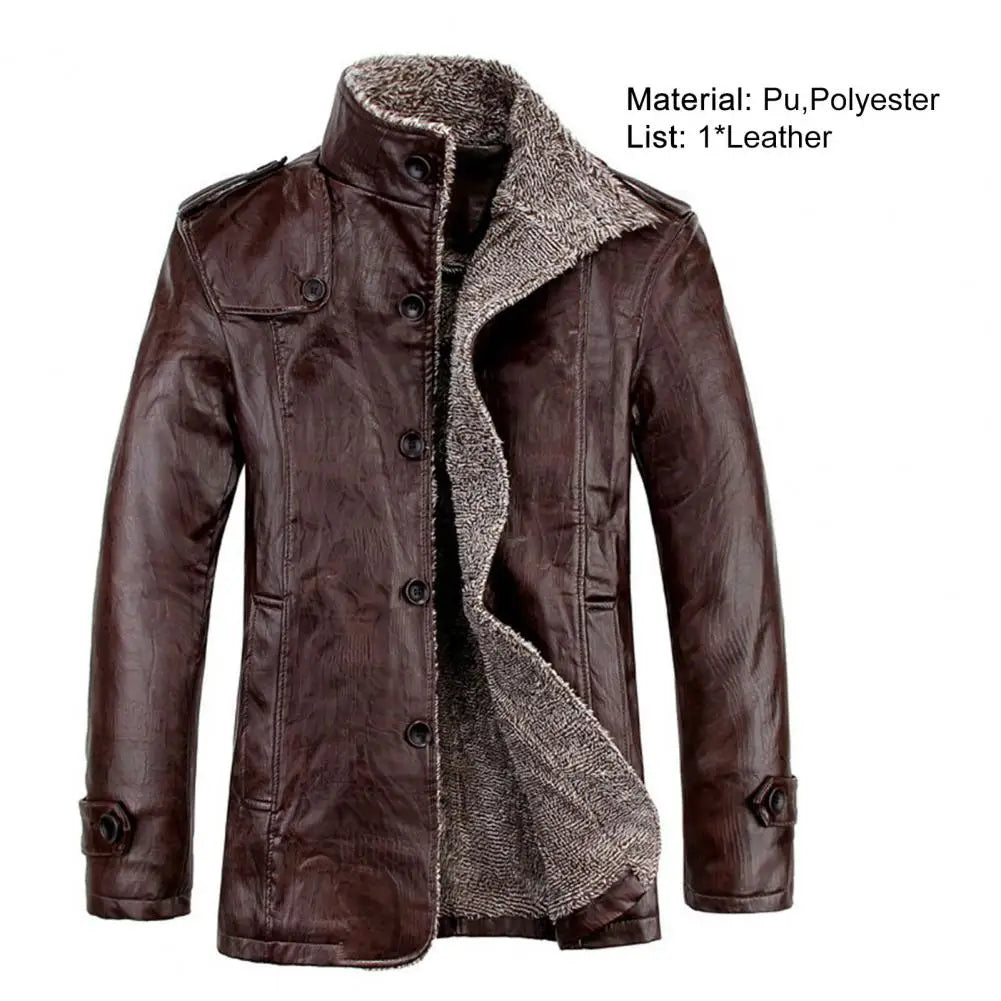 Winter Faux Leather Jacket