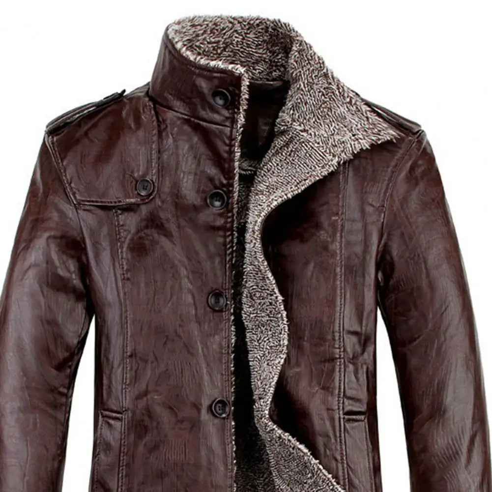 Winter Faux Leather Jacket