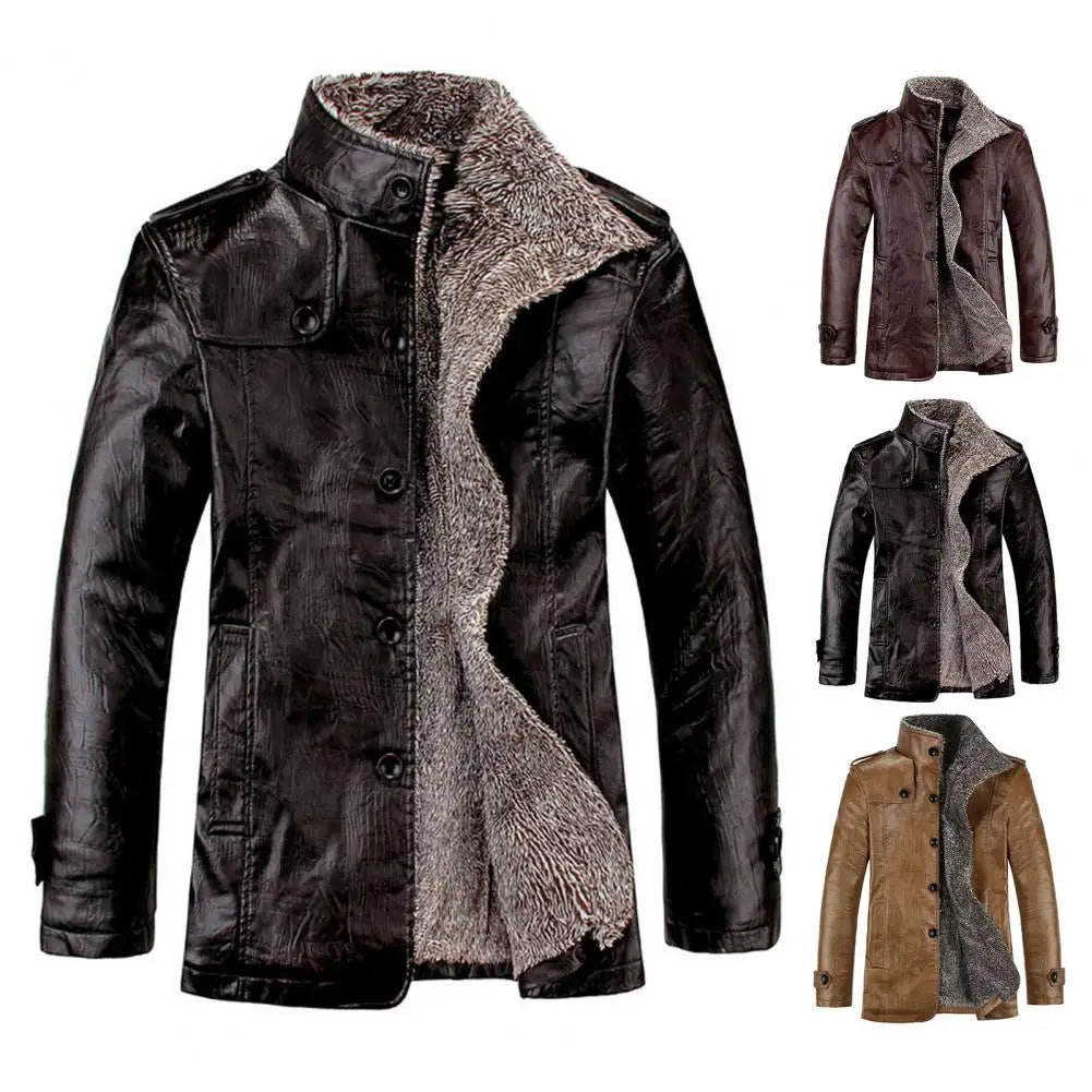 Winter Faux Leather Jacket