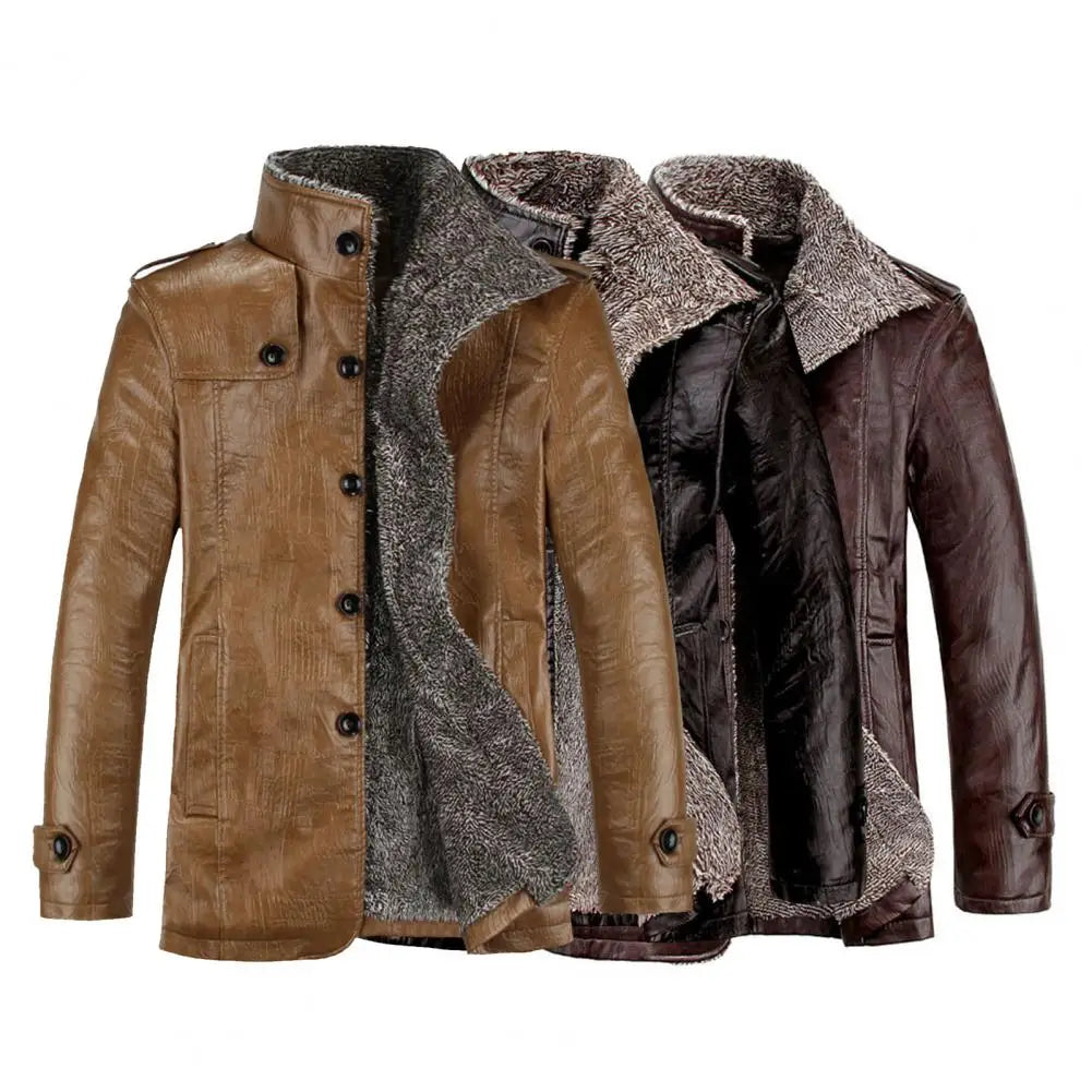 Winter Faux Leather Jacket